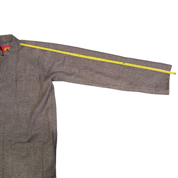 Shanghai Tang Wool Checkered Button Up Jacket - Picture 12 of 14